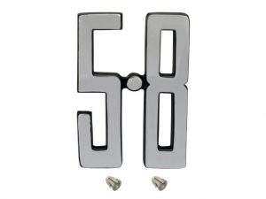 Ford Badge 5.8 Chrome Fender XC 5.8L Excl GS Cobra