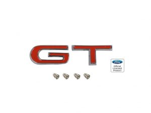 Ford Badge G & T Letters Fender & Boot Large Orange XW