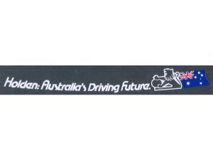Decal "Holden Australia's Driving Future" Sedan