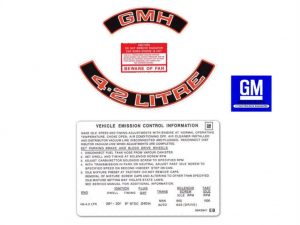 Holden Engine Decal Kit (Red) HZ - VB 4.2 Litre