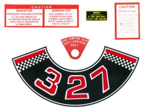 Holden Engine Decal Kit + Diff Tab 327 HK