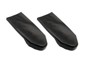 Seat Belt Top Covers Large Pair Black