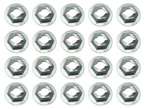 Speed Nut Kit 1/4" Stud 7/16" Hex 11/16" 20Pcs