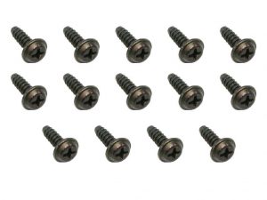 Universal Screw Kit 8 Gauge X 1/2" Flat Top Blk