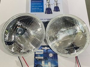 LED HEADLIGHT UPGRADE 7" WITH PARKER CURVED GLASS