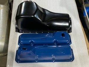FORD V8 CLEVELAND POWER BY FORD VALVE COVERS & OIL PAN SUIT XW XY XA