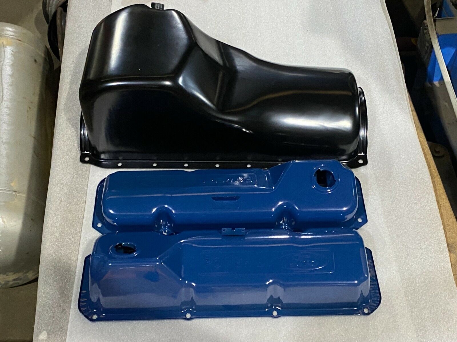 FORD V8 CLEVELAND POWER BY FORD VALVE COVERS & OIL PAN SUIT XW XY XA