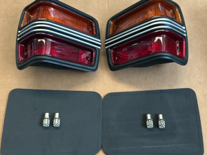 TAIL LIGHT HOUSING KIT SUIT FORD XY GT FALCON WITH LED GLOBES AND GASKETS