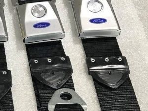 SEAT BELTS SUIT FORD XY GT GS FALCON UTE PANEL VAN FRONT ONLY (BLACK) BRAND NEW