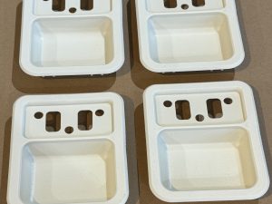 DOOR HANDLE CUPS WHITE SUIT FORD XT XW XY FALCON FAIRMONT ZB ZC ZD FAIRLANE X4
