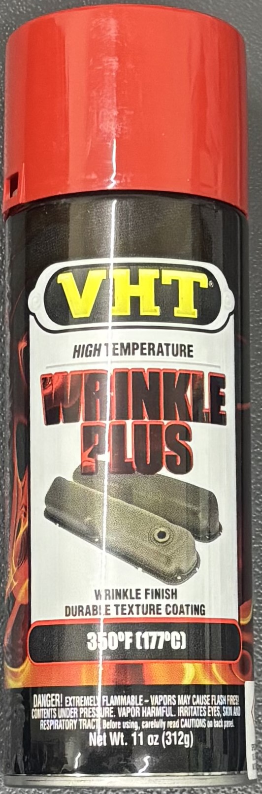 Wrinkle Red VHT WRINKLE PLUS SPRAY CAN RED WRINKLE 350 DEG F (177 DEG C) - Classic ...