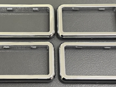 SURROUND INTERIOR DOOR HANDLE SUIT HOLDEN COMMODORE VB VC VH VK VL CHROME (4)