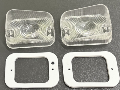 FRONT BUMPER INDICATOR LENSES SUIT FORD XR XT FALCON ZA ZB ZC ZD FAIRLANE PAIR