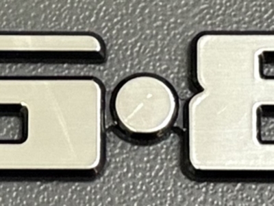 BADGE 5.8 BRUSHED SILVER SUIT FORD XD XE GL S PACK FALCON FAIRMONT GHIA ESP V8